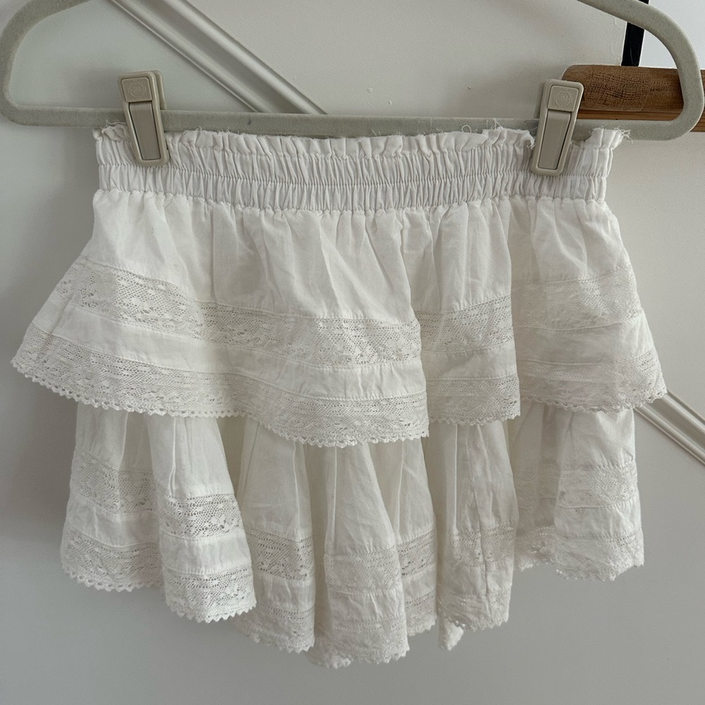 Loveshackfancy Ruffle Mini Skirt